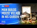 FYI: Man builds mouse village in his garden