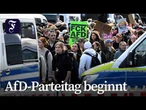 Zehntausende protestieren in Erfurt gegen AfD-Parteitag