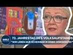 GEDENKTAG DER SED-OPFER: "Wir leben nur scheinbar in einer Demokratie!" – Misstrauen wächst im Osten
