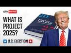 US election: What is Project 2025 and would Donald Trump enact it?