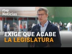 AMNISTÍA: FEIJÓO ve el CAMBIO "más CERCA" porque SÁNCHEZ "cada vez es más INÚTIL" al INDEPENDENTISMO