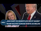 USA: Gipfel in Scharm al-Scheich! Plötzlich richtet Donald Trump kuriose Worte an Giorgia Meloni
