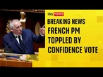 Political crisis in France as prime minister is ousted by MPs