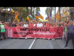 Barcellona, manifestazione per l'indipendenza della Catalogna