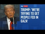 Trump dodges question on Israel 're-occupying all of Gaza'