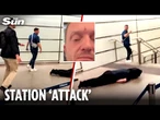 Tommy Robinson shouts ‘you saw him come at me’ as man lies unconscious after St. Pancras 'assault'