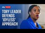 Is your approach 'depressing'? - Sky's Sam Coates asks Kemi Badenoch