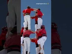 Los Castellers de Barcelona alzan el castell a más altitud de la historia en el 'Top of Europe'