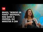 Brasil “beberá da fonte” DeepSeek, mas quer IA própria, diz ministra à CNN | BASTIDORES CNN