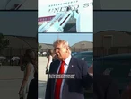 Trump takes his first trip on the new Air Force One gifted from Qatar