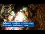 Peligroso rescate de Ottavia Piana, la espeleóloga italiana atrapada en la cueva de Bueno Fonteno