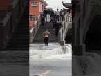 Massive waves topple tourist