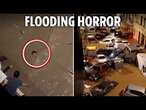 Horrifying moment woman is swept away as catastrophic flash floods kill at least 52 in Spain