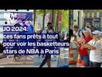 JO 2024: Ces fans prêts à tout pour voir les basketteurs américains, stars de la NBA à Paris