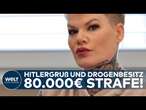 MELANIE MÜLLER: Hitlergruß-Drogen-Strafe! Ex-Dschungelkönigin muss 80.000 Euro blechen!