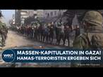 KRIEG IN NAHOST: Massen-Kapitulation in Gaza-Stadt! Hamas-Terroristen ergeben sich Armee von Israel