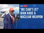 Trump says it's 'very hard' to ask Israel to stop air strikes on Iran