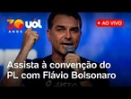 Flávio Bolsonaro fala ao vivo em convenção do PL para oficializar candidatura à Presidência; assista