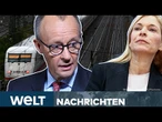 DEUTSCHE BAHN: Deutschland wieder im Chaos? Bahn plant neu, Politik zweifelt | WELT STREAM