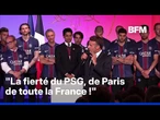 "Le PSG est la plus grande équipe d'Europe", félicite Emmanuel Macron