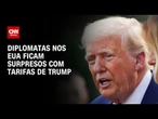 Diplomacia brasileira nos EUA fica atônita com tarifa de 50% contra Brasil | LIVE CNN