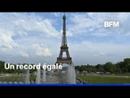 Canicule: le record de chaleur mensuel à Paris égalé avec 37,6°C
