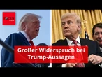 Sie werden nicht glauben, wieviel Zeit zwischen diesen Worten von Donald Trump liegt