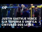 UFC Casa Branca: Justin Gaethje vence Ilia Topuria e unifica cinturão dos leves