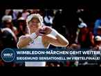 TENNIS: Viertelfinale! Laura Siegemund begeistert in Wimbledon! – Jetzt wartet die Beste der Welt!