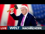 USA: DONALD TRUMP schwingt wieder seinen Zoll-Hammer! Neue Zölle gegen 60 Partner! | WELT LIVESTREAM
