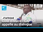 En Côte d'Ivoire, le CAP-CI appelle au dialogue pour des élections apaisées • FRANCE 24
