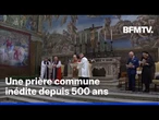 Les images de Charles III aux côté du pape Léon XIV lors d’une prière historique au Vatican