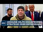 HARTER SCHLAG FÜR KIEW: Donald Trump stoppt Milliardenhilfe für zivile Projekte in der Ukraine