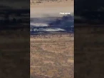 BREAKING: US Air Force B-52 bomber crashes shortly after takeoff at Edwards Air Force Base #shorts