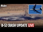 LIVE: Official update after B-52 crash in California kills all 8 crew