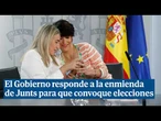 El Gobierno responde a la enmienda de Junts: "Seguimos con la mirada puesta en el 2027 y más allá"