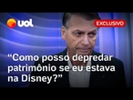 Sem provas, Bolsonaro acusa esquerda por 8 de Janeiro: 'Todo o governo estava na mão do Lula'