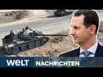 BÜRGERKRIEG IN SYRIEN: Assad-Regime kurz vor Fall? Rebellen-Miliz rückt auf Homs vor | WELT STREAM