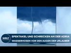 ITALIEN: Wasserhosen und Mini-Tornado - Unwetter sorgt für Verletzte an Küsten!