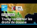 Trump recule sur les droits de douane visant le Mexique et le Canada • FRANCE 24