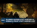 SURFER SAUER: Ikonische Münchner Eisbach-Welle futsch ‒ Bachbett wohl zu gründlich ausgekehrt