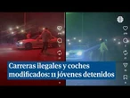Detenidos 11 jóvenes por organizar carreras ilegales y concentraciones de coches modificados