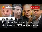 Governo Lula teme ofensiva de Trump após Bolsonaro condenado; Moraes solta fugitiva do 8/1 + ao vivo
