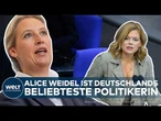 DEUTSCHLAND: AfD-Chefin Alice Weidel ist jetzt die beliebteste Politikerin - FDP-Mann prescht vor!