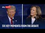 Trump v Harris: US presidential debate in three minutes