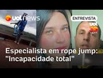Jovem morre em salto sem corda: 'Mostraram incapacidade total', diz especialista em rope jump