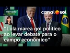 Lula marca gol político ao levar debate para o nível comercial e econômico | Amanda Klein