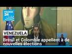 La Colombie et le Brésil favorables à une nouvelle présidentielle au Venezuela • FRANCE 24