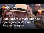 Em discurso em Belo Horizonte, Lula ignora operação da PF contra líder do governo