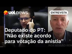 Motta não fez acordo com oposição para votar anistia de Bolsonaro, diz deputado do PT: 'Não existe'